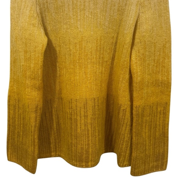 COS Yellow Balayage Long Sleeve Crewneck Mohair Wool Blend Women’s Size XS - Picture 4 of 11